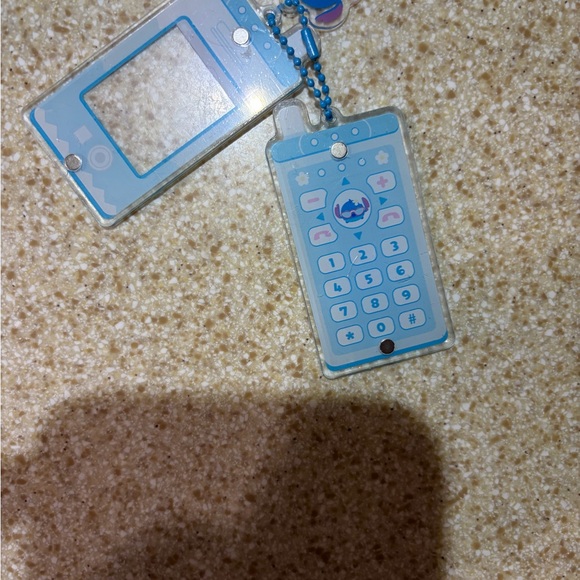 Blue Disney Lilo & Stitch Photo Frame Phone Keychain for Bags and Purses - Picture 2 of 3